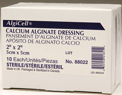 Gentell  88022 Alginate Dressing Algicell 2 X 2 Inch Square