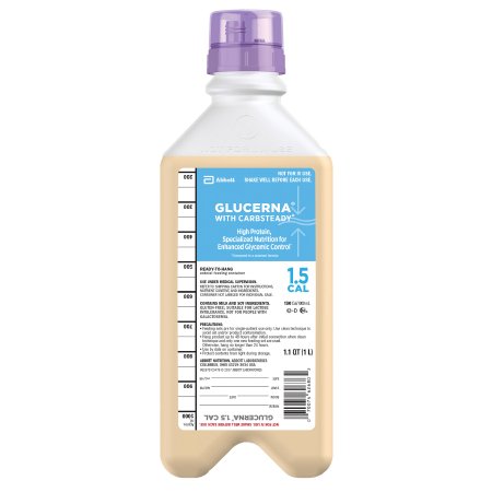 Abbott Nutrition 62679 Oral Supplement Glucerna 1.5 Cal Unflavored Liquid 33.8 oz. Bottle