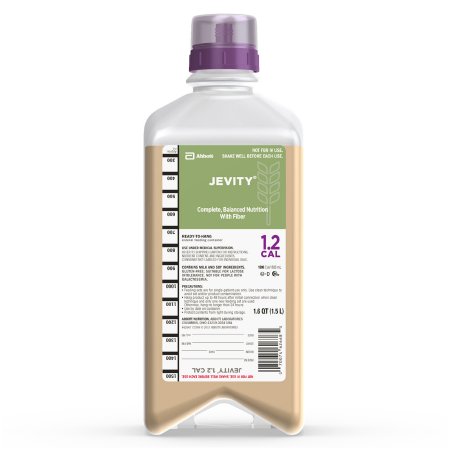 Abbott Nutrition 62667 Tube Feeding Formula Jevity 1.2 Cal with Fiber Unflavored Liquid 1.5 Liter Bottle