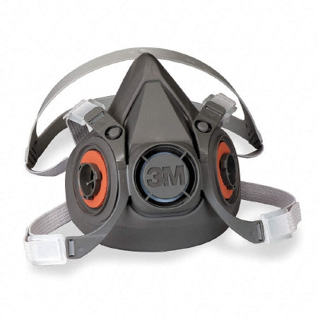 Grainger 6AP71 3M 6000 Reusable Respirator Industrial N95 Half Face 4 Point Adjustable Head Strap Large Gray