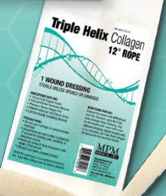 MPM Medical  MP00312 Collagen Dressing Triple Helix 12 Inch Rope