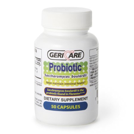 Geri-Care  869-05-GCP Probiotic Dietary Supplement Geri-Care 50 per Bottle Capsule