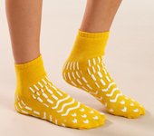 Alba Healthcare 90379 Fall Management Slipper Socks Confetti Treads Child Yellow Above the Ankle