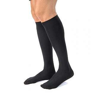 BSN Medical 113102 Compression Socks JOBST for Men Casual Knee High Large Black Closed Toe