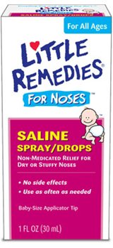 Med-Tech Products  56184120101 Saline Nasal Spray Little Remedies for Noses 0.65% Strength 1 oz.