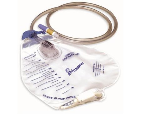 Dynarex  4270 Urinary Drain Bag Advantage Anti-Reflux Valve Sterile Fluid Path 2000 mL