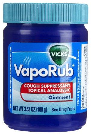 Procter & Gamble  37000054403 Chest Rub Vicks VapoRub 4.8% - 1.2% - 2.6% Strength Ointment 3.53 oz.