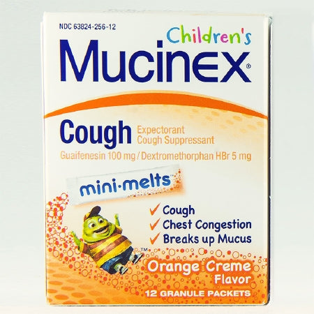 Reckitt Benckiser  63824025612 Children's Cold and Cough Relief Children's Mucinex Mini-Melts 100 mg - 5 mg Strength Powder 12 per Box