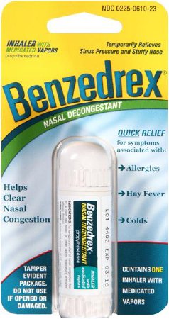 BF Ascher  00225061023 Nasal Decongestant Benzedrex 250 mg Strength Inhilation