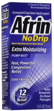 MSD Consumer Care  11523178301 Sinus Relief Afrin No Drip Extra Moisturizing 0.05% Strength Nasal Spray 15 mL