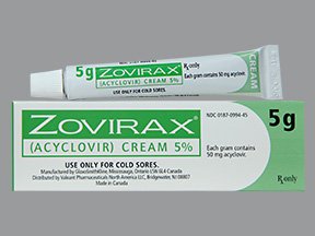 Valeant Pharmaceuticals  00187099445 Zovirax Acyclovir 5% Ointment Tube 5 Gram