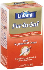 Mead Johnson  00087074002 Mineral Supplement Fer·In·Sol Iron 15 mg Strength Oral Drops 1.6 oz. Unflavored