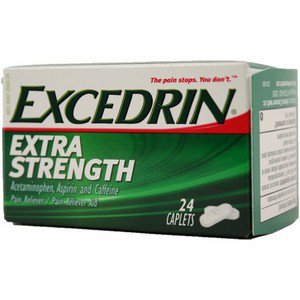 Novartis  30067200024 Pain Relief Excedrin Extra Strength 250 mg - 250 mg - 65 mg Strength Acetaminophen / Aspirin / Caffeine Capsule 24 per Bottle