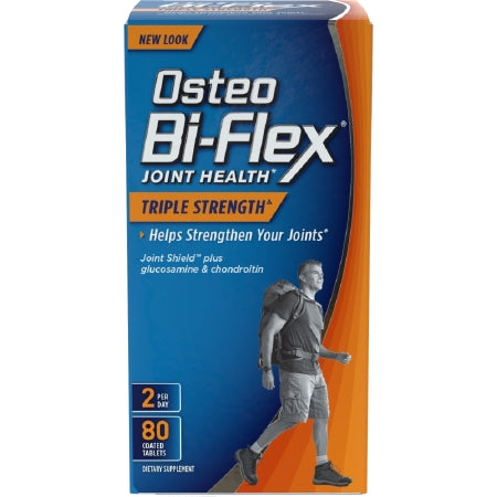 US Nutrition  03076803121 Joint Health Supplement Osteo-Bi-Flex Triple Strength Glucosamine 1500 mg Strength Tablet 80 per Bottle