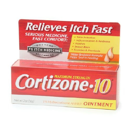 Chattem  41167003396 Itch Relief Cortizone-10 1% Strength Cream 2 oz. Tube