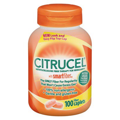 Glaxo Consumer Products  30766041978 Fiber Supplement Citrucel Capsule 100 per Bottle 500 mg Strength Methyl Cellulose