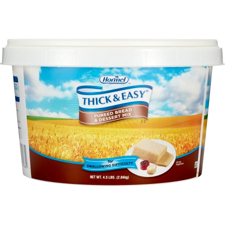 Hormel Food Sales 48862 Food and Beverage Thickener Thick & Easy Pureed Bread Mix 4.5 lbs. Tub Bread Mix Flavor Powder IDDSI Level 0 Thin