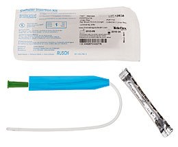 Teleflex LLC  221400140 Intermittent Catheter Tray FloCath Quick Closed System / Straight 14 Fr. Without Balloon Hydrophilic Coated Silicone