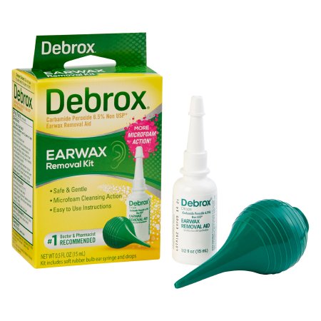 Medtech Laboratories  04203710479 Ear Wax Remover Debrox 0.5 oz. Otic Drops 6.5% Strength Carbamide Peroxide