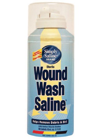 Church and Dwight  02260008553 Wound Cleanser Simply Saline Wound Wash 3 oz. Spray Can Sterile