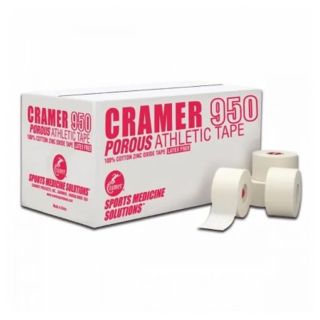 Patterson Medical Supply  282101 Athletic Tape Cramer 950 White 1 Inch X 15 Yard Cotton / Zinc Oxide NonSterile