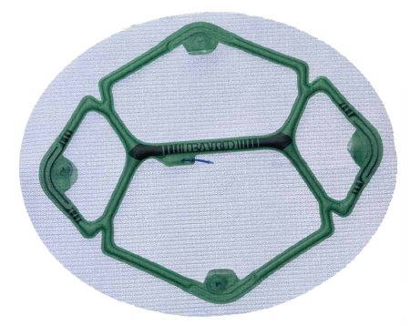 Davol  5955680 Laparoscopic Ventral Hernia Repair Mesh Ventralight ST with Echo PS Positioning System Nonabsorbable Polypropylene Monofilament 6 X 8 Inch Elliptical Style Sterile