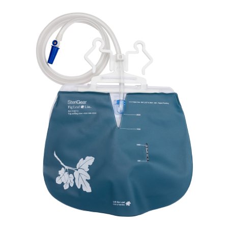 Sterigear  10273 Urinary Drain Bag Fig Leaf Lite Anti-Reflux Valve Sterile 2000 mL Vinyl