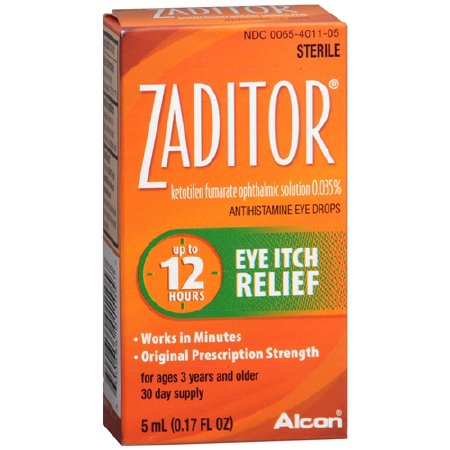 Alcon  00065401105 Allergy Eye Relief Zaditor 0.17 oz. Eye Drops