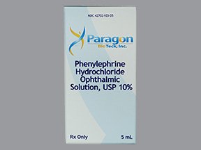 Bausch & Lomb  42702010305 Paragon Phenylephrine HCl 10% Solution Dropper Bottle 5 mL