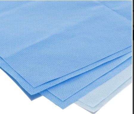 O&M Halyard Inc  37159 HALYARD* H100 Sterilization Wrap Light Blue 9 X 9 Inch Single Layer SMS Polypropylene Steam / EO Gas / Hydrogen Peroxide