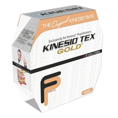 Fabrication Enterprises  24-4876 Kinesiology Tape Kinesio Tex Gold FP Beige 3 Inch X 5 Yard Cotton NonSterile