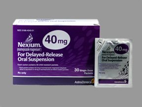 AstraZeneca Pharmaceuticals  00186404001 Nexium Esomeprazole Magnesium 40 mg Powder for Suspension Single-Dose Packet 30 Packets