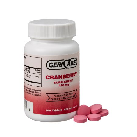 Geri-Care  845-01 Dietary Supplement Geri-Care Cranberry Extract 450 mg Strength Tablet 100 per Bottle