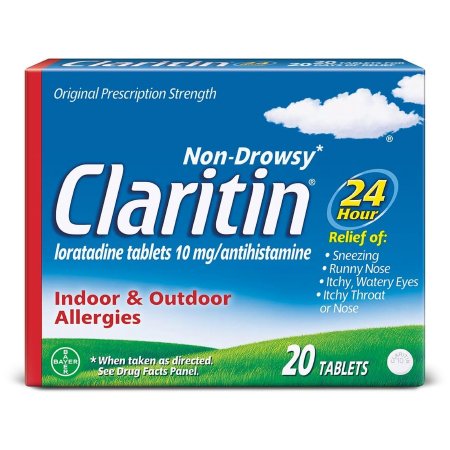 MSD Consumer Care  11523716003 Allergy Relief Claritin 10 mg Strength Tablet 20 per Box