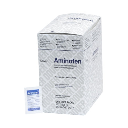 Medique Products  1625303 Pain Relief Aminofen 325 mg Strength Acetaminophen Unit Dose Tablet 250 per Box