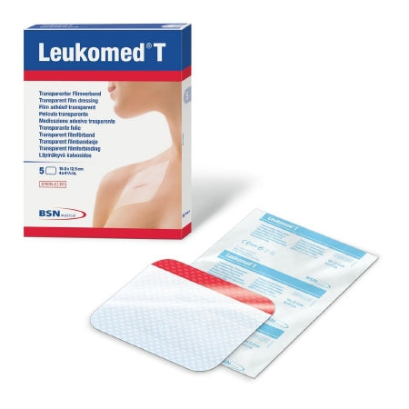 BSN Medical  7238102 Transparent Film Dressing LeukomedT 4-3/10 X 5-1/2 Inch 2 Tab Delivery Rectangle Sterile