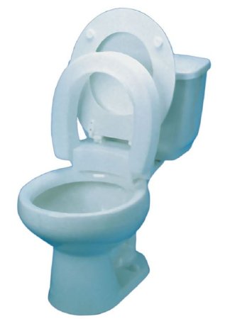 Alimed  2970010544 Raised Toilet Seat 3 Inch Height White 300 lbs. Weight Capacity