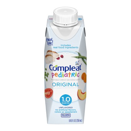 Nestle Healthcare Nutrition 10043900142408 Pediatric Tube Feeding Formula Compleat Pediatric Original 8.45 oz. Reclosable Carton Liquid Real Food Ingredients