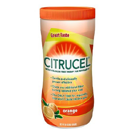 Glaxo Consumer Products  00135008971 Fiber Supplement Citrucel Orange Flavor Powder 30 oz. 2 Gram Strength Methyl Cellulose