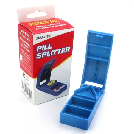 Health Enterprises Inc  07957301115 Pill Cutter Acu-Life Hand Operated Blue