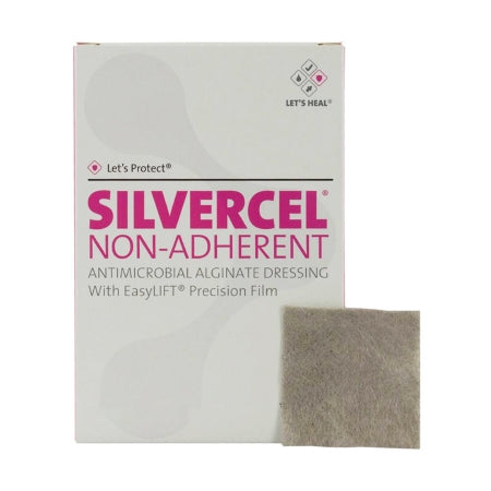 3M Systagenix/KCI  800408 Silver Alginate Dressing Silvercel Antimicrobial 4 X 8 Inch Rectangle Sterile