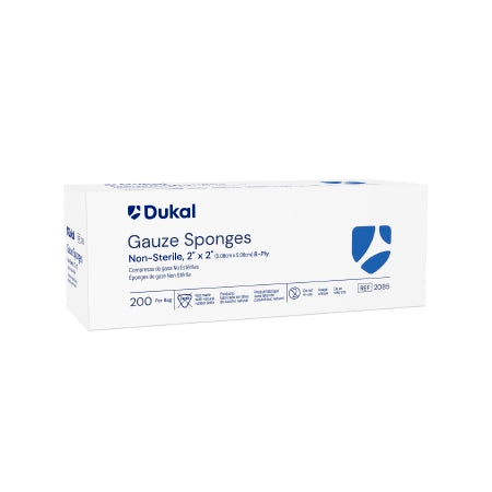 Dukal  2085 Gauze Sponge Dukal 2 X 2 Inch 200 per Pack NonSterile 8-Ply Square