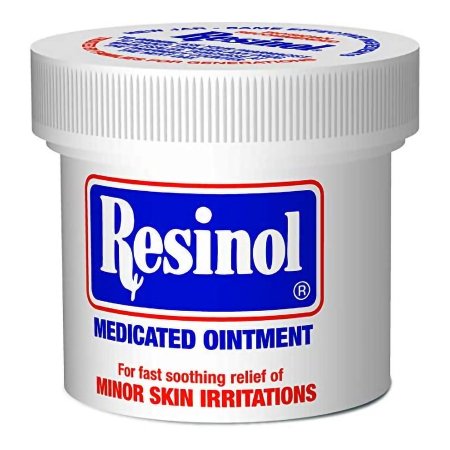 ResiCal Inc  10742001102 Itch Relief Resinol 55% - 2% Strength Cream 3.5 oz. Jar