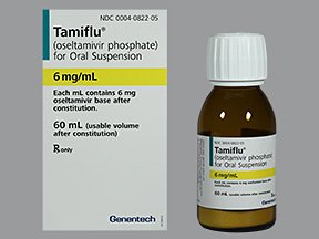 Roche  00004082205 Tamiflu Oseltamivir Phosphate 6 mg / mL Suspension Bottle 60 mL