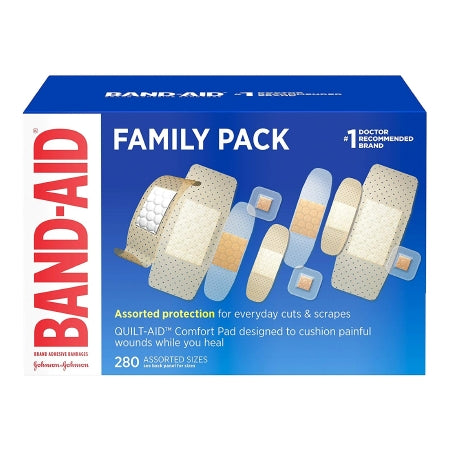 Johnson & Johnson Consumer  10381370047114 Adhesive Strip Band-Aid Assorted Sizes Plastic Assorted Shapes Tan Sterile