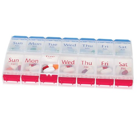 Apothecary Products  67585 Pill Organizer X-Large 7 Day 2 Dose