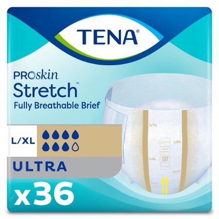 Essity HMS North America Inc 67803 Unisex Adult Incontinence Brief TENA ProSkin Stretch Ultra Large / X-Large Disposable Heavy Absorbency