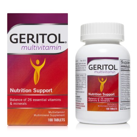 Meda Consumer Healthcare  46017001110 Multivitamin Supplement Geritol Vitamin A / Ascorbic Acid 6100 IU - 57 mg Strength Tablet 100 per Bottle