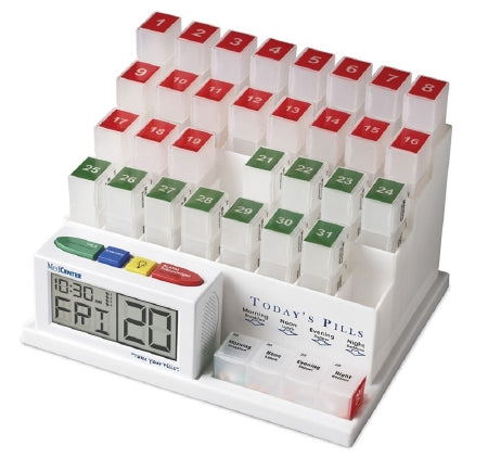 Alimed  2970008817 Pill Organizer with Alarm 31 Day 4 Dose