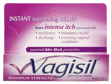 Combe Inc  01150900372 Itch Relief Vagisil 20% - 3% Strength Cream 1 oz. Tube